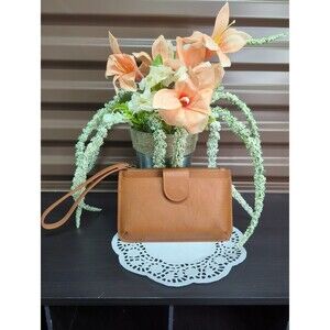 Universal Thread Cognac Mini Faux Leather wristlet